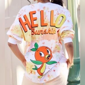 2021 Disney Parks Flower & Garden Orange Bird Hello Sunshine Spirit Jersey L